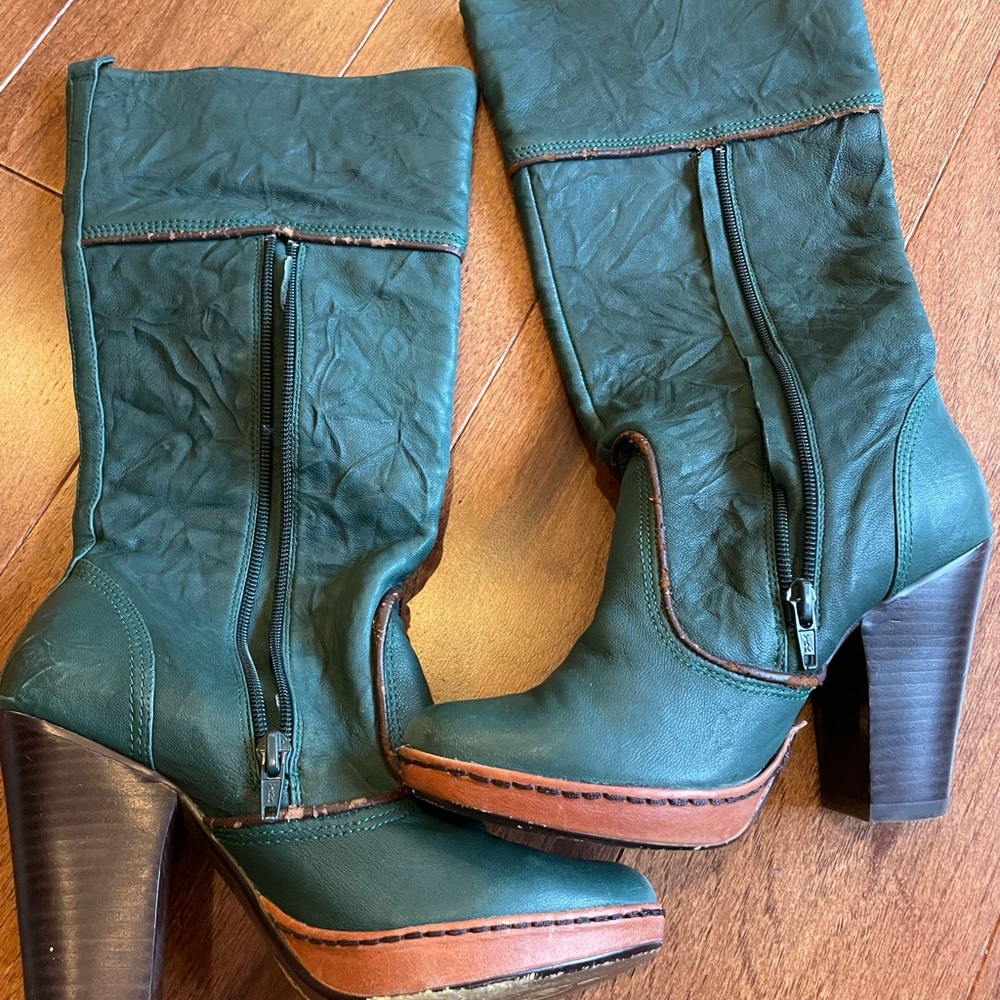 Poetic License Green Boots. 6.